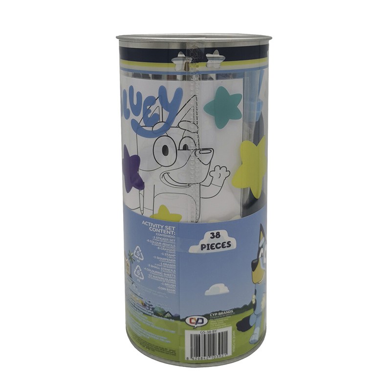 BLUEY SET DE ACTIVIDADES 38 PIEZAS HUCHA