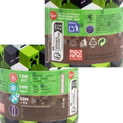 BOTELLA TERMO ACERO INOXIDABLE 515 ML MINECRAFT