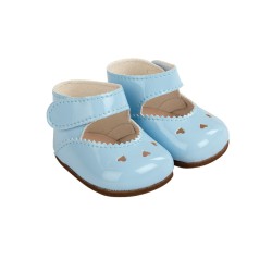 SET ZAPATOS AZULES PARA MUÑECOS DE 45 CM