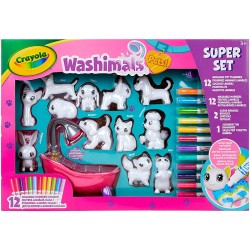 WASHIMALS SUPER SET BAÑERA Y 12 MASCOTAS