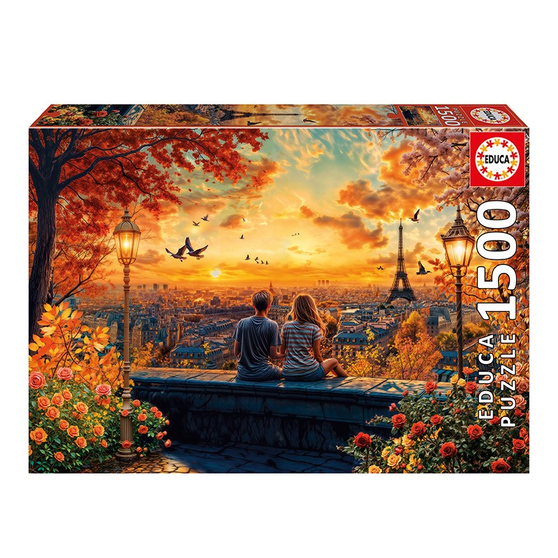 PUZZLE 1500P ENAMORADOS EN PARIS