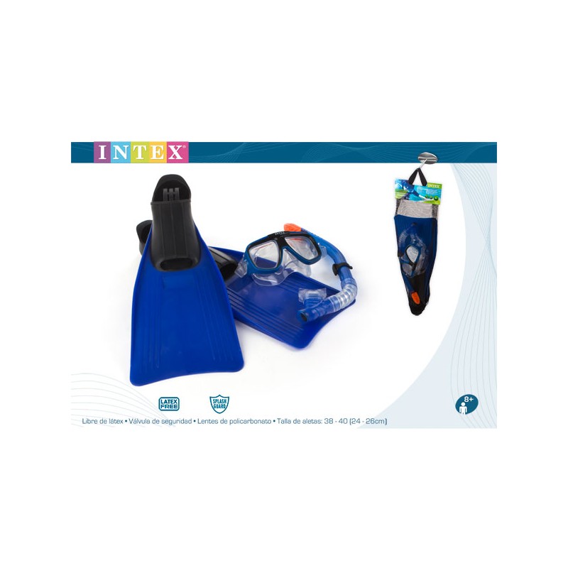 MASCARA+TUBO BUCEO INFANTIL REEF RIDER