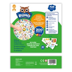 BUHO- PUZZLE BOTON- 200 PALABRAS