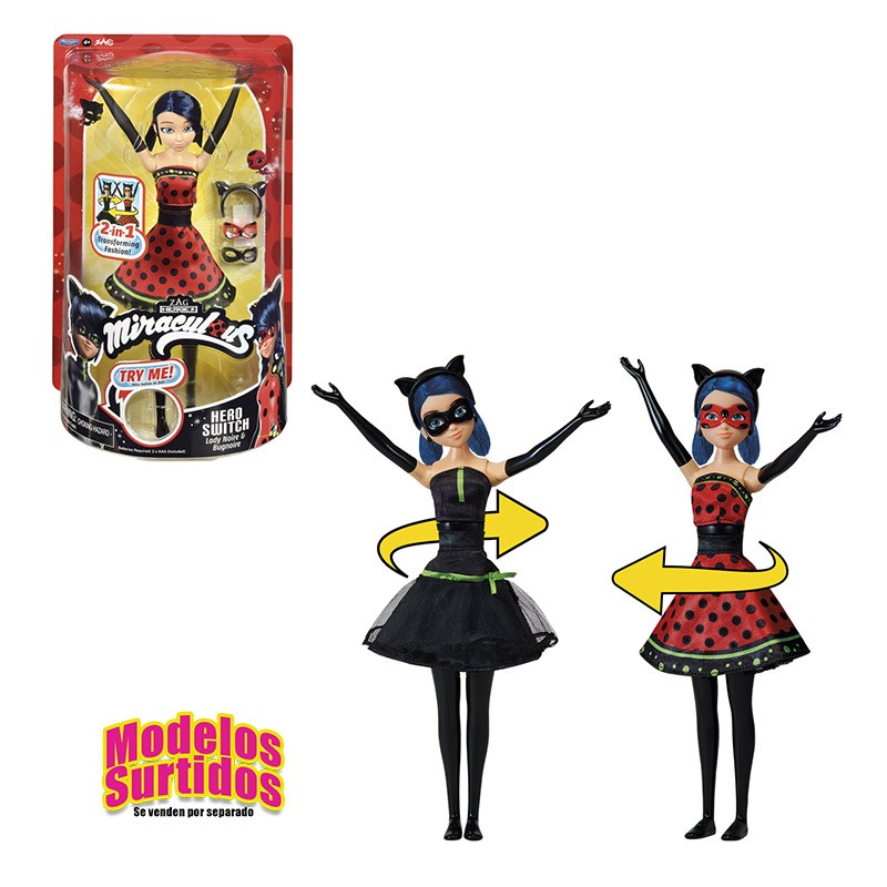 MIRACULOUS HEROEZ LADYBUG CAMBIA TRAJE