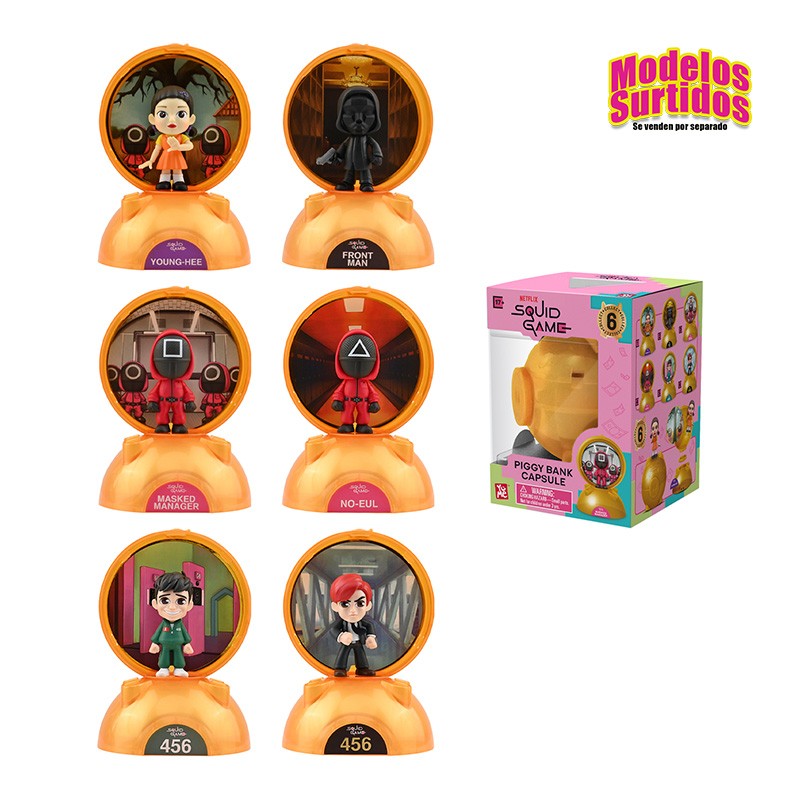FIGURA CAPSULA COLECCIONABLES EL JUEGO DEL CALAMAR