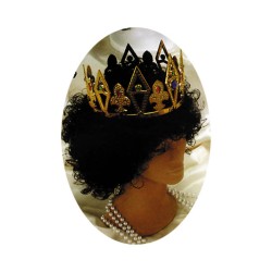 CORONA PLEGABLE DORADA ROMBO (MEDIEVAL / REYES MAGOS)