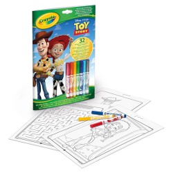 LIBRO ACTIVIDADES Y COLOREAR TOY STORY CON 7 ROTULADORES