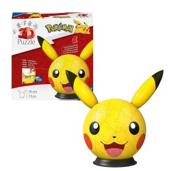 PUZZLE 3D BALL 72P POKEMON CON OREJAS