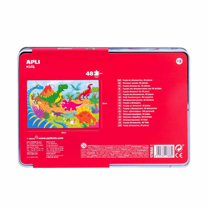 PUZZLE DINOSAURIOS 48U