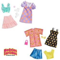 BARBIE PACK 2 LOOKS DE MODA SURTIDOS